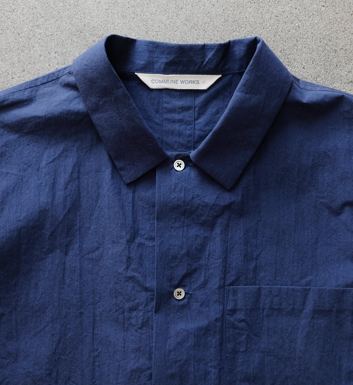 OPENCOLLAR SQUARE HALF SLEEVE SHIRT