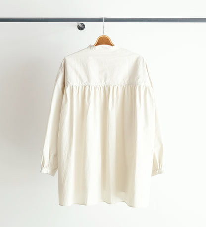 PULLOVER GATHERED SHIRT