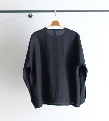 NO COLLAR SQUARE SHIRT