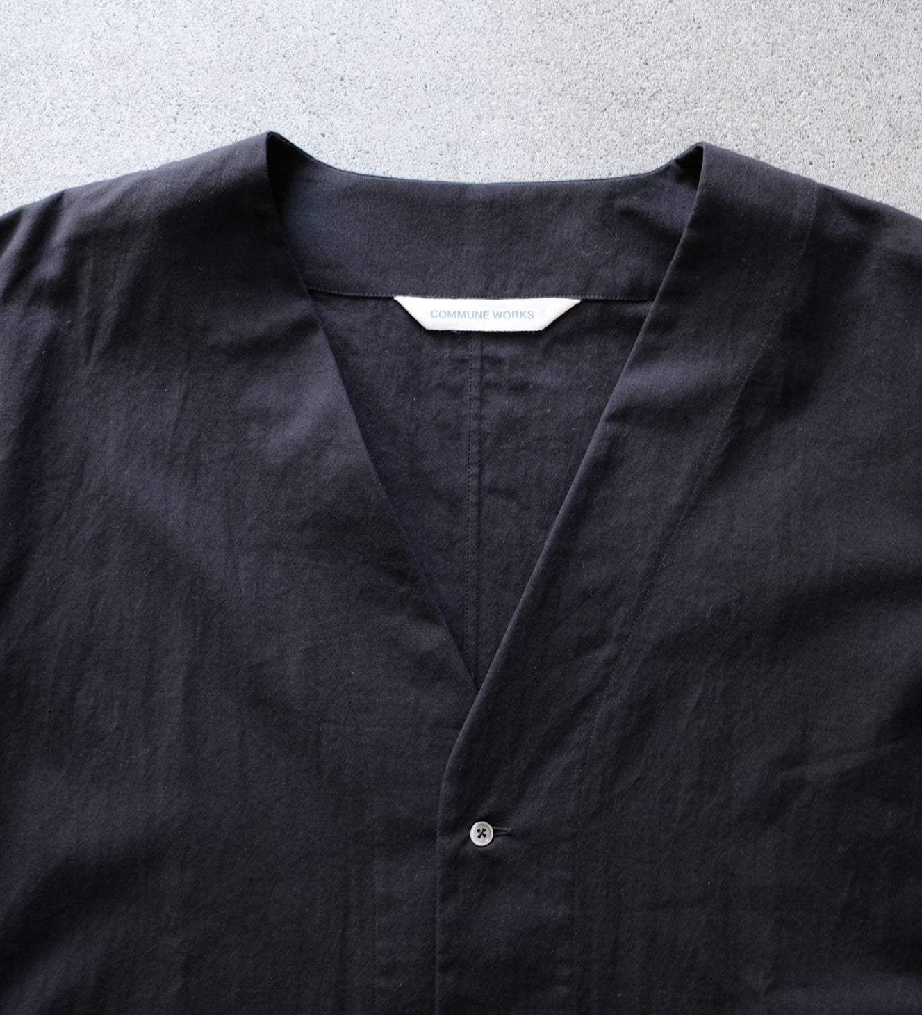 NO COLLAR SHIRT JACKET