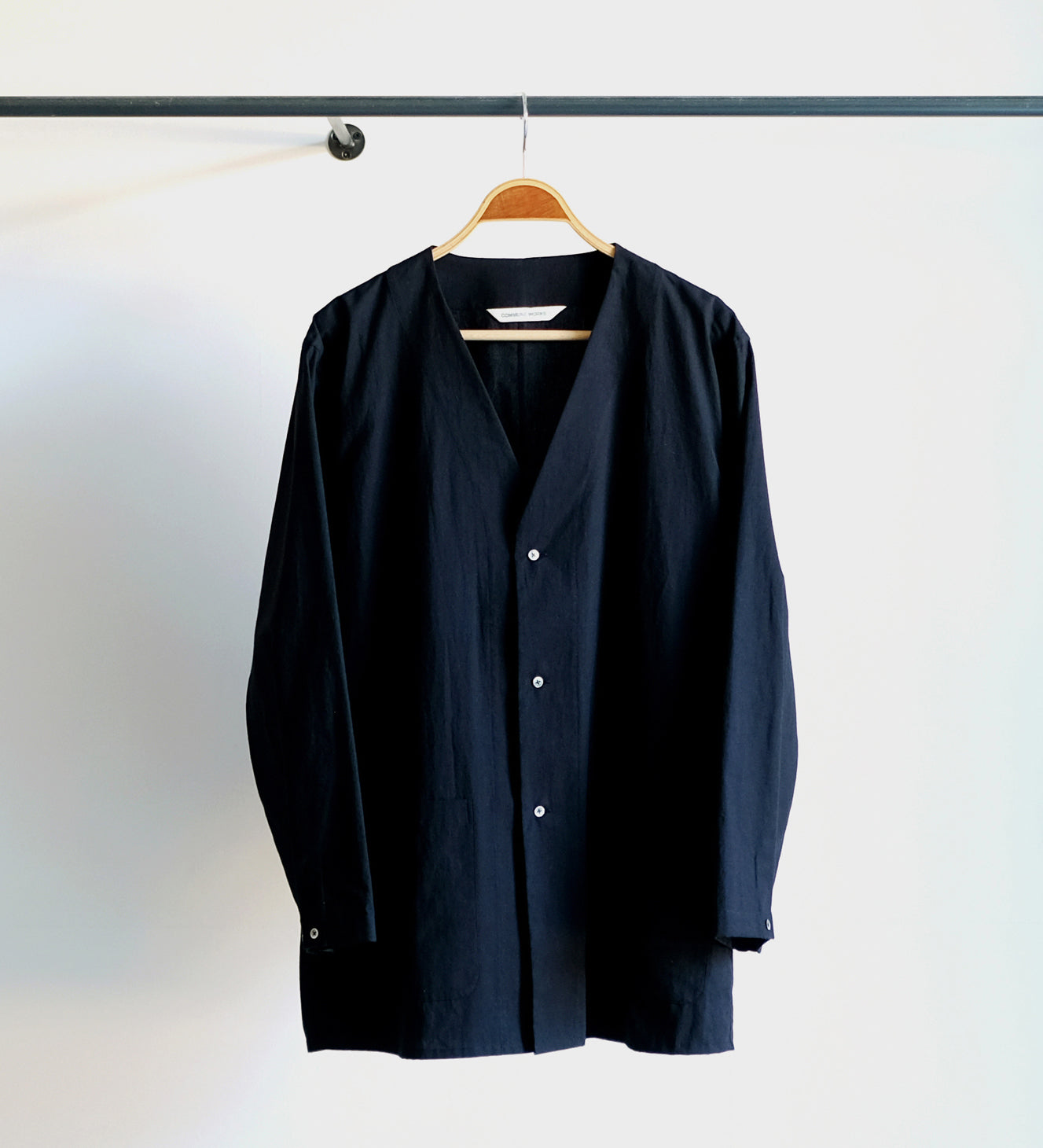 NO COLLAR SHIRT JACKET