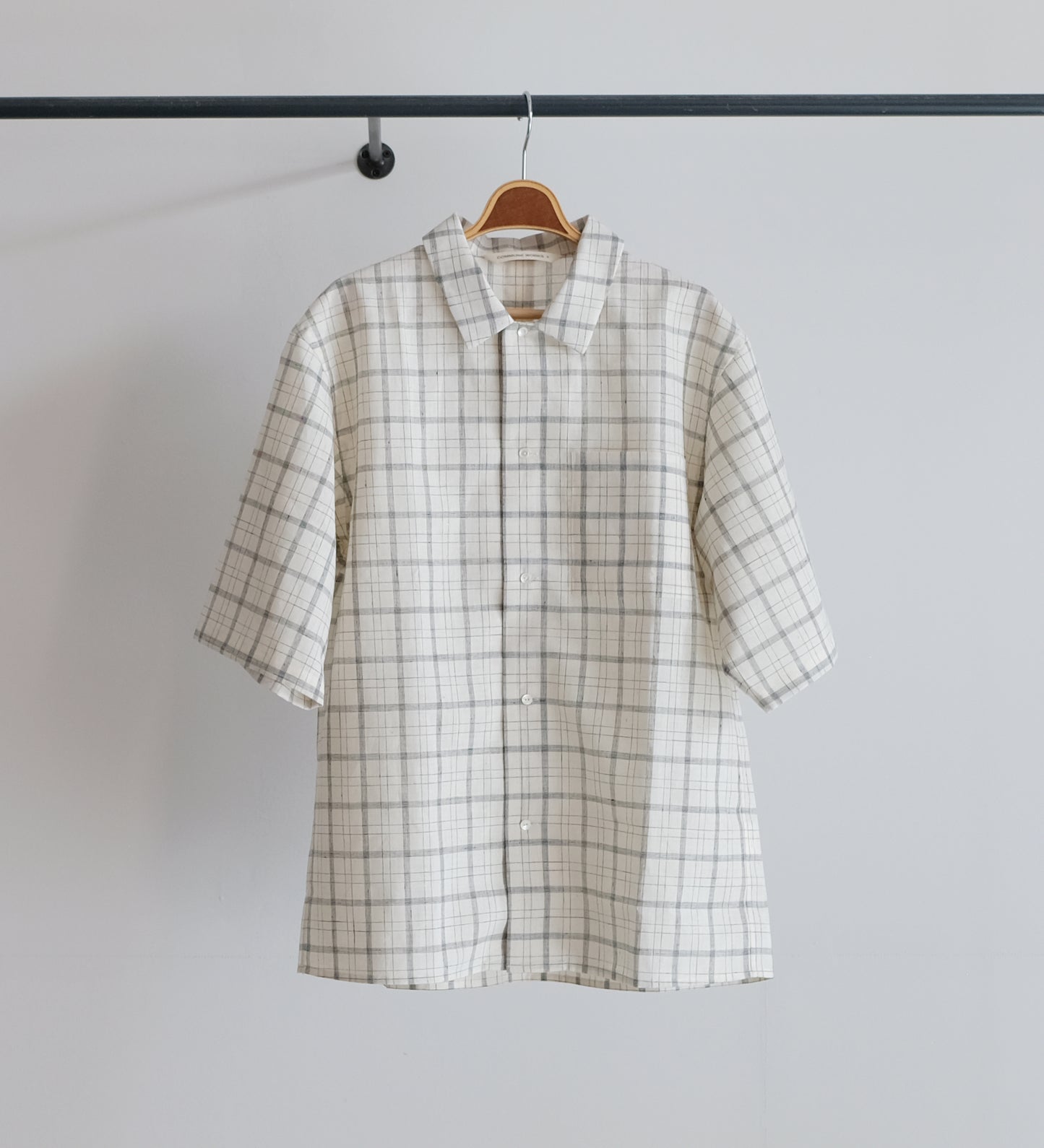 OPENCOLLAR SQUARE HALF SLEEVE SHIRT