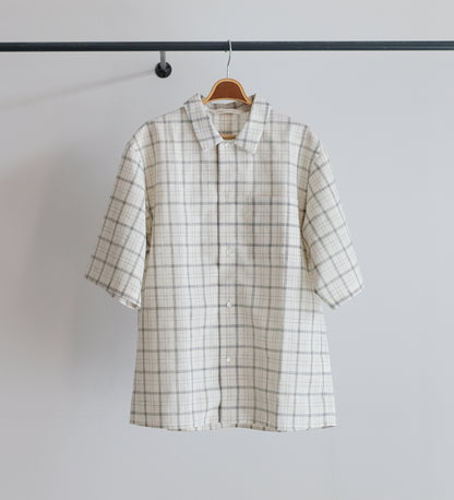 OPENCOLLAR SQUARE HALF SLEEVE SHIRT