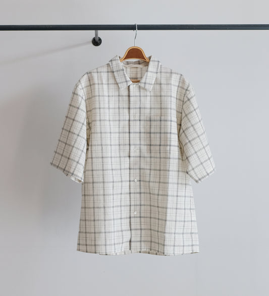 OPENCOLLAR SQUARE HALF SLEEVE SHIRT