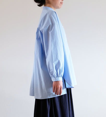 PULLOVER GATHERED SHIRT