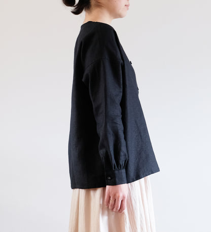 NO COLLAR SQUARE SHIRT