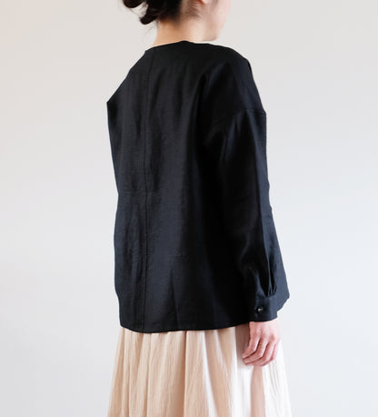 NO COLLAR SQUARE SHIRT