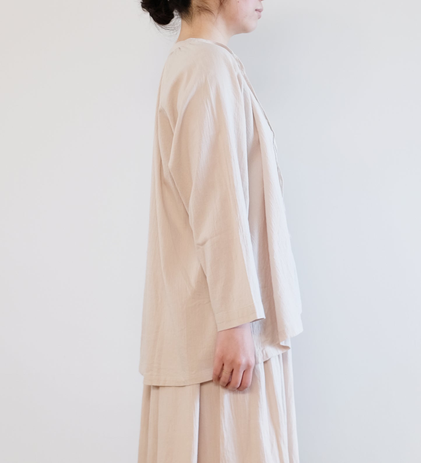 PULLOVER GATHER TUNIC［HAMA］
