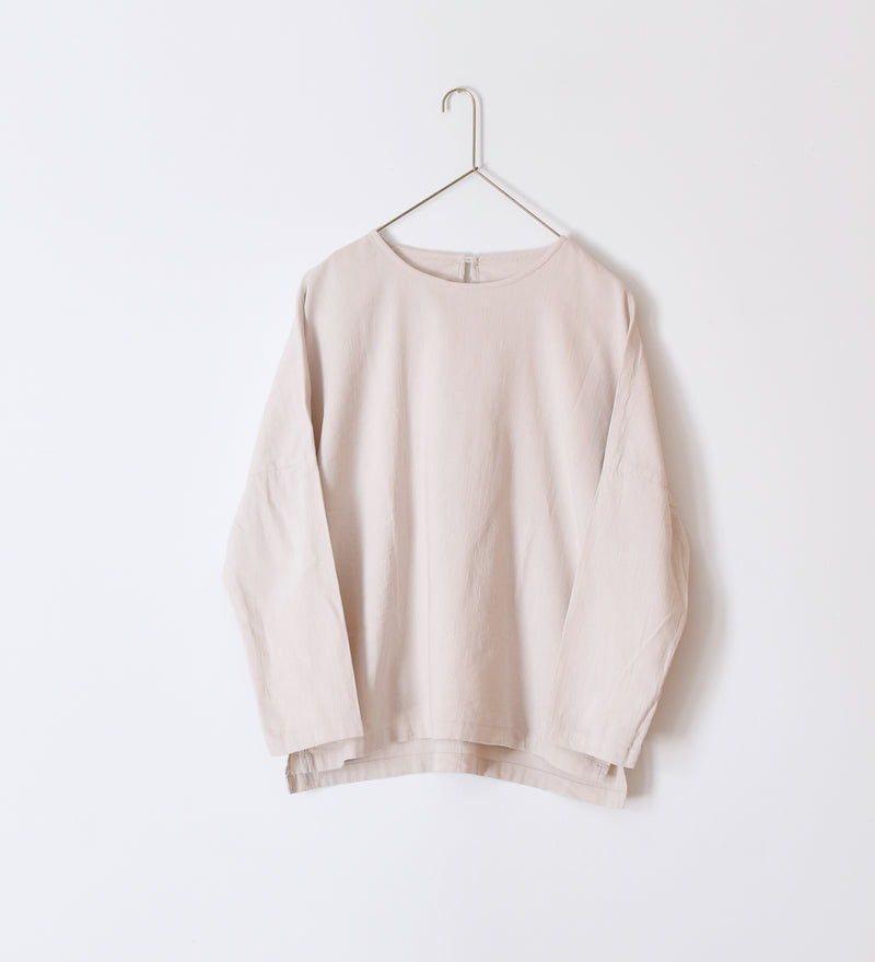 CREW NECK LONG SLEEVE SHIRT［OUI］