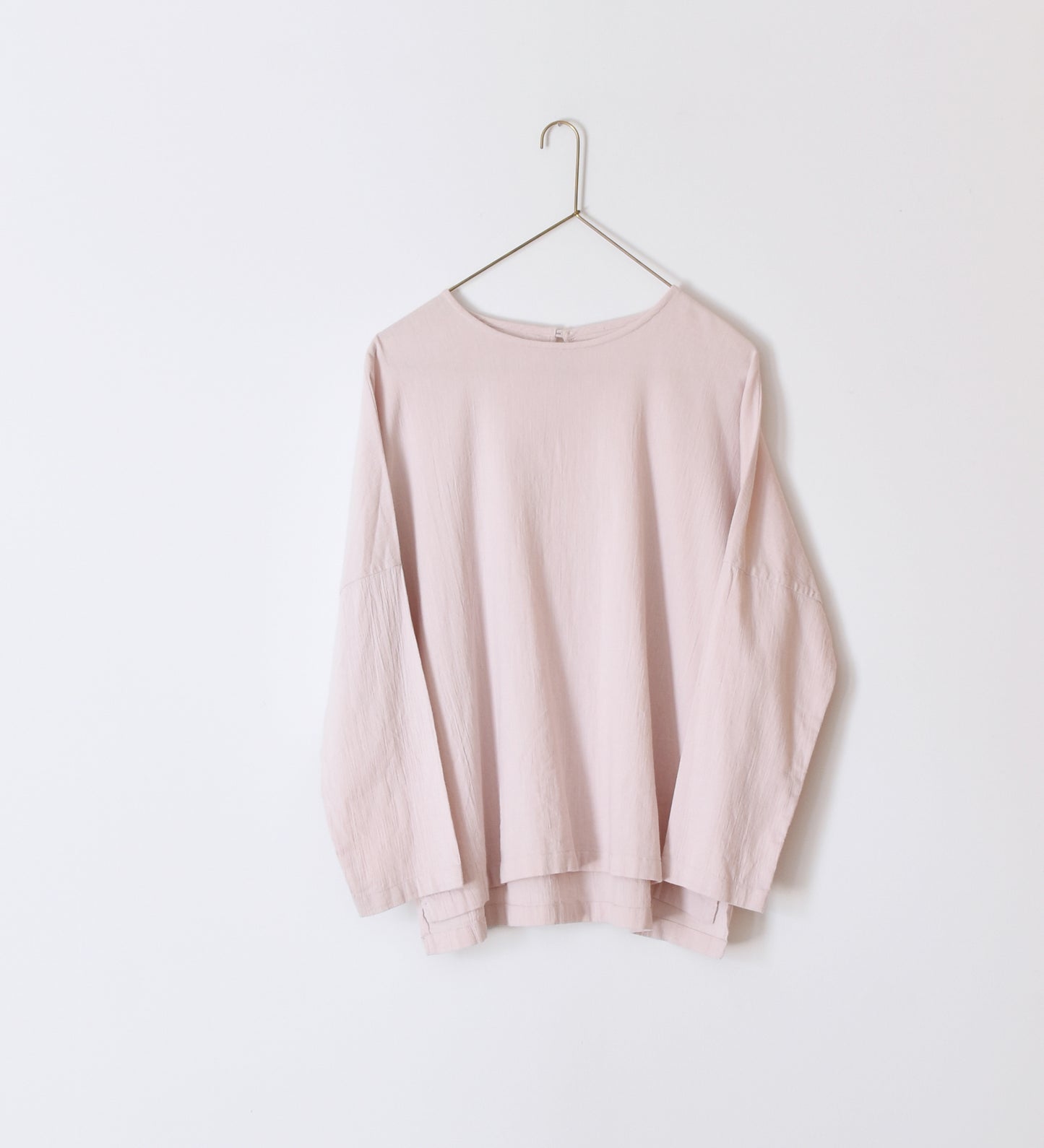 CREW NECK LONG SLEEVE SHIRT［OUI］