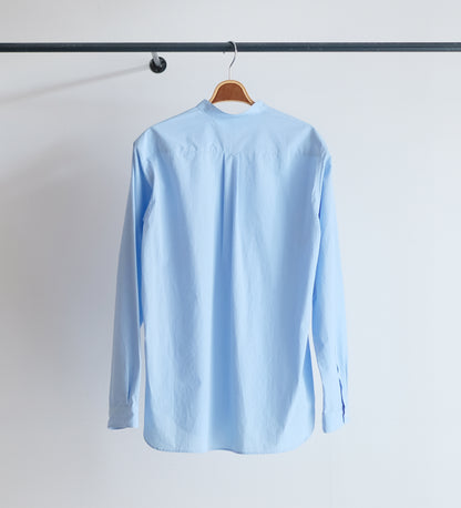 STAND COLLAR HALF PLACKET SHIRT