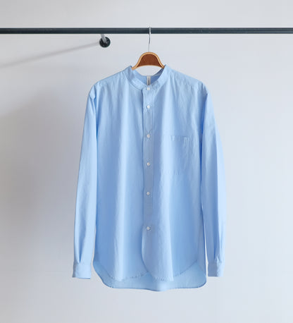 STAND COLLAR HALF PLACKET SHIRT