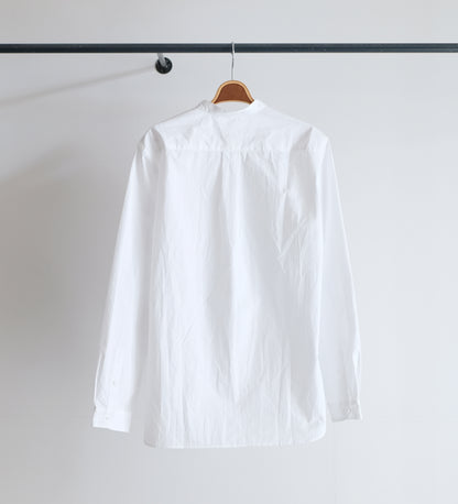 STAND COLLAR HALF PLACKET SHIRT